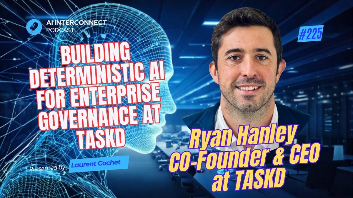 AI InterConnect episode thumbnail featuring Ryan Hanley of Taskd